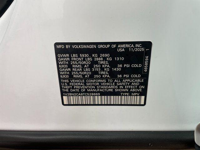 2026 Volkswagen Atlas 2.0T SEL