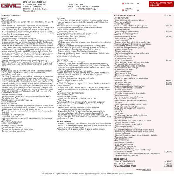 2018 GMC Sierra 1500 Denali