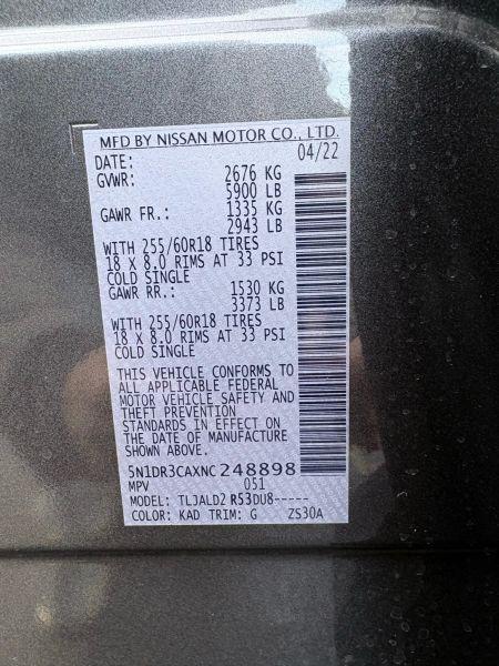 2022 Nissan Pathfinder SL 2WD