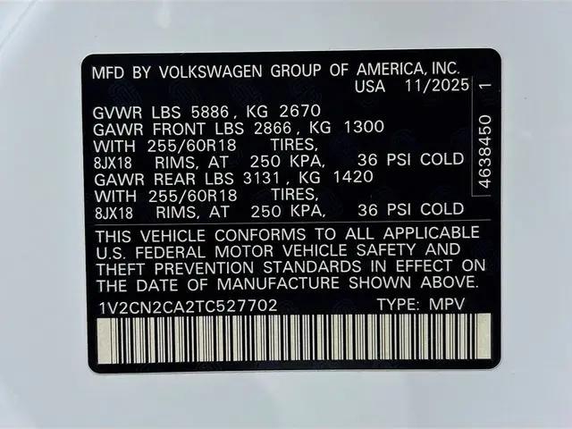 2026 Volkswagen Atlas Peak Edition