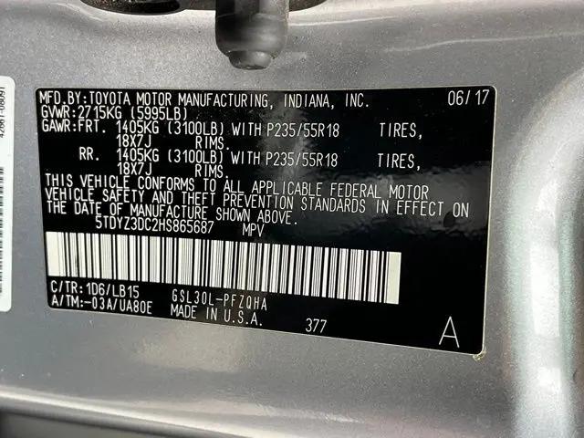 2017 Toyota Sienna Limited 7 Passenger