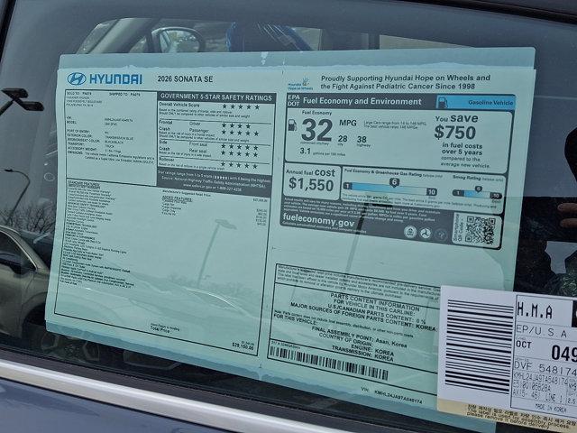 2026 Hyundai Sonata SE