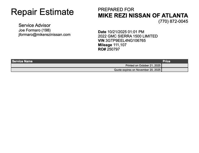 2022 GMC Sierra 1500 Limited 4WD Crew Cab Short Box AT4 2022 GMC Sierra 1500 Limited 4WD Crew Cab Short Box AT4