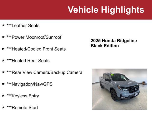 2025 Honda Ridgeline Black Edition