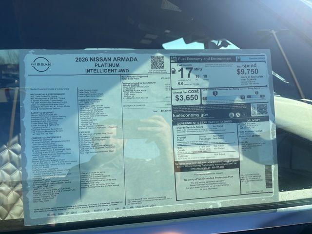 2026 Nissan Armada Platinum