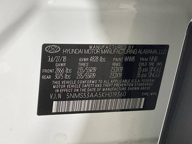 2019 Hyundai Santa Fe Limited 2.0T