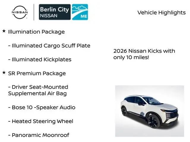 2026 Nissan Kicks SR