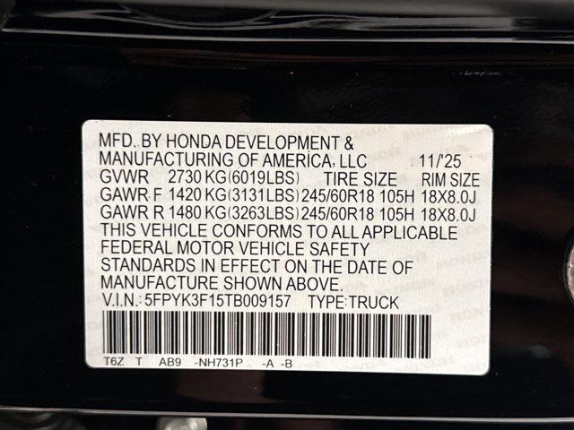 2026 Honda Ridgeline Sport