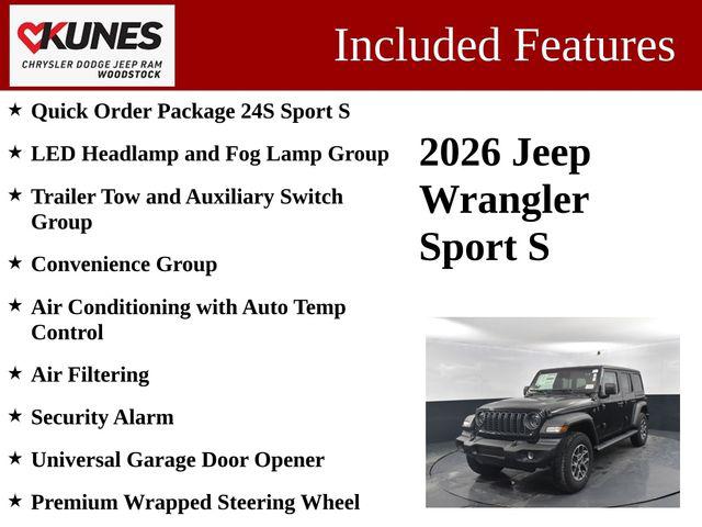 2026 Jeep Wrangler WRANGLER 4-DOOR SPORT S