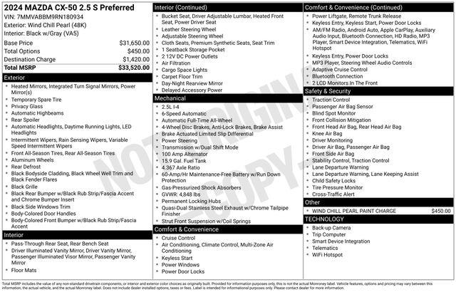 2024 Mazda CX-50 2.5 S Preferred