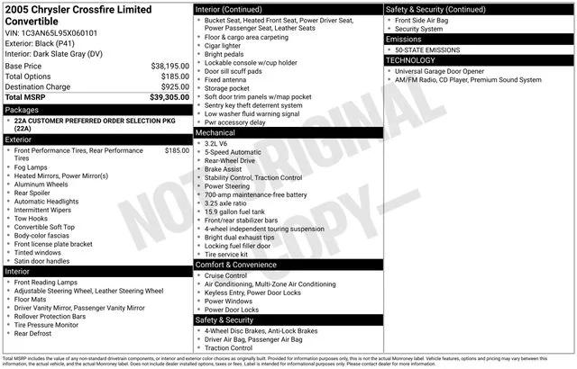 2005 Chrysler Crossfire Limited