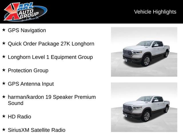 2019 RAM 1500 Longhorn Crew Cab 4x4 57 Box