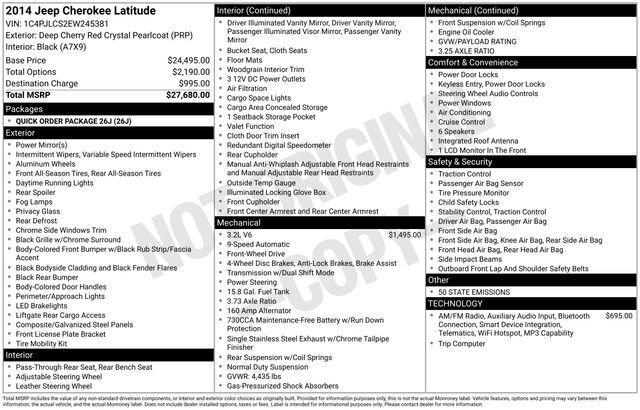 2014 Jeep Cherokee Latitude 2014 Jeep Cherokee Latitude