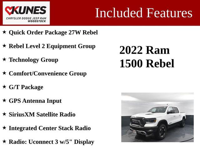 2022 RAM 1500 Rebel Crew Cab 4x4 57 Box 2022 RAM 1500 Rebel Crew Cab 4x4 57 Box