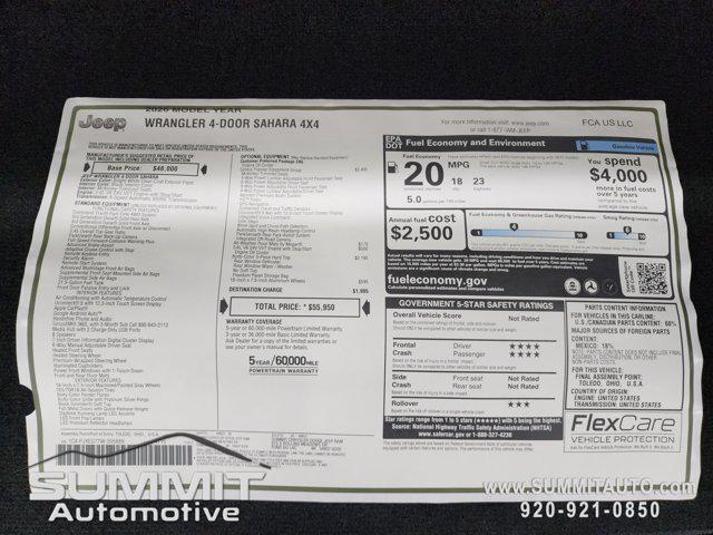 2026 Jeep Wrangler 4-Door Sahara 4x4