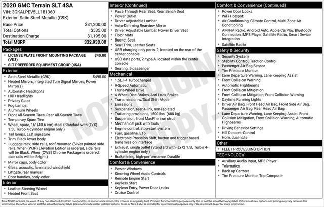 2020 GMC Terrain FWD SLT