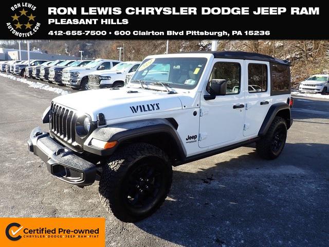 2021 Jeep Wrangler Unlimited Willys Sport 4x4 2021 Jeep Wrangler Unlimited Willys Sport 4x4