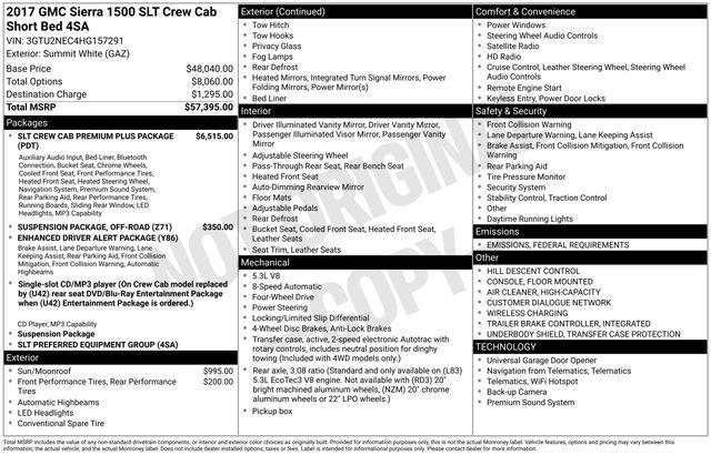 2017 GMC Sierra 1500 SLT