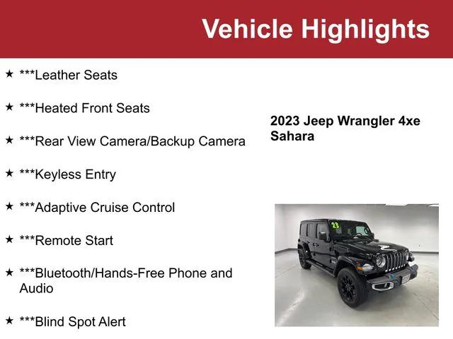 2023 Jeep Wrangler 4xe Sahara 4x4 2023 Jeep Wrangler 4xe Sahara 4x4