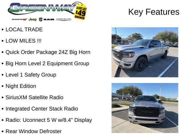2022 RAM 1500 Big Horn Quad Cab 4x2 64 Box