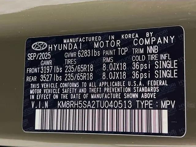 2026 Hyundai Palisade Hybrid Blue SEL Premium 8P