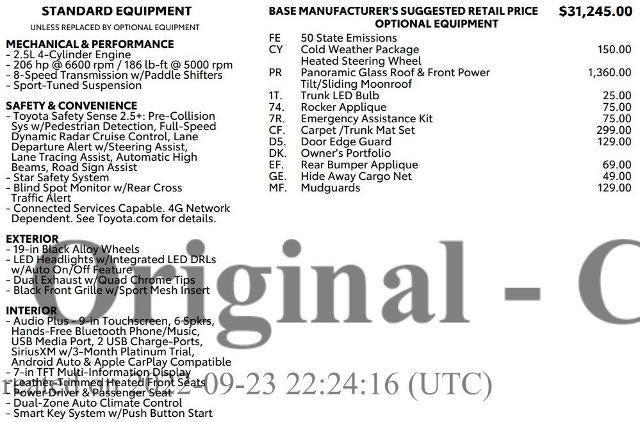 2023 Toyota Camry XSE