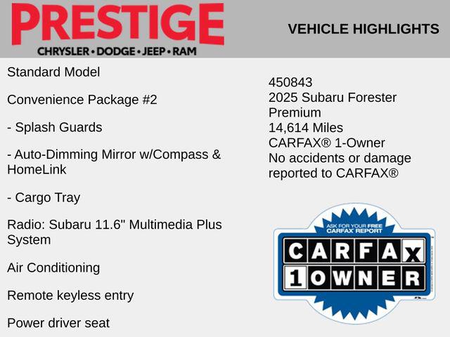 2025 Subaru Forester Premium 2025 Subaru Forester Premium