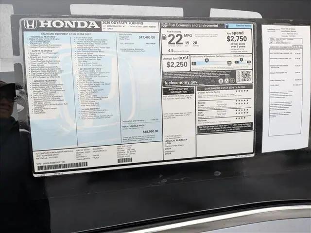 2026 Honda Odyssey Touring