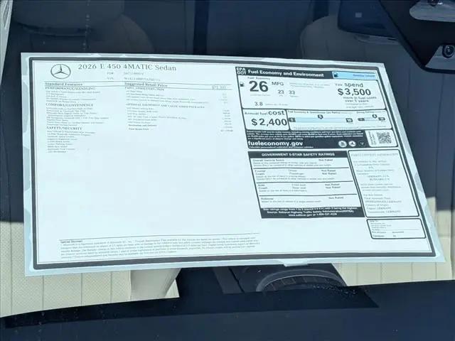 2026 Mercedes-Benz E 450 4MATIC
