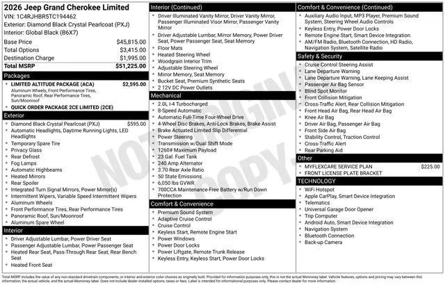 2026 Jeep Grand Cherokee Limited
