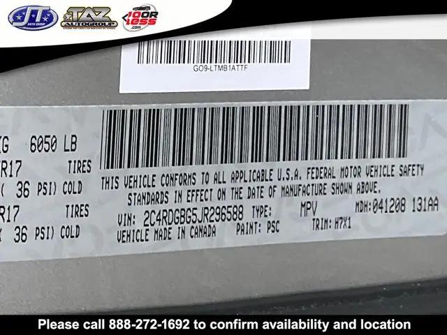 2018 Dodge Grand Caravan SE