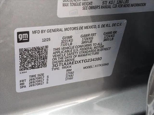2026 GMC Sierra 1500 Crew Cab, Short Bed, Pro, 4WD