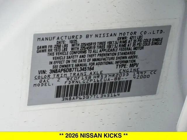 2026 Nissan Kicks SR