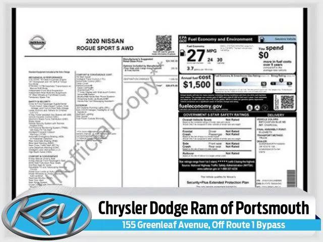 2020 Nissan Rogue Sport S AWD Xtronic CVT
