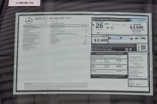 2026 Mercedes-Benz GLC GLC 300