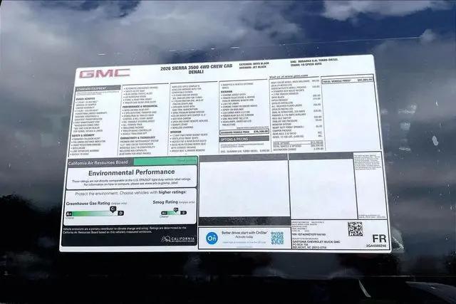 2026 GMC Sierra 3500HD Crew Cab, Long Bed, Denali, 4WD