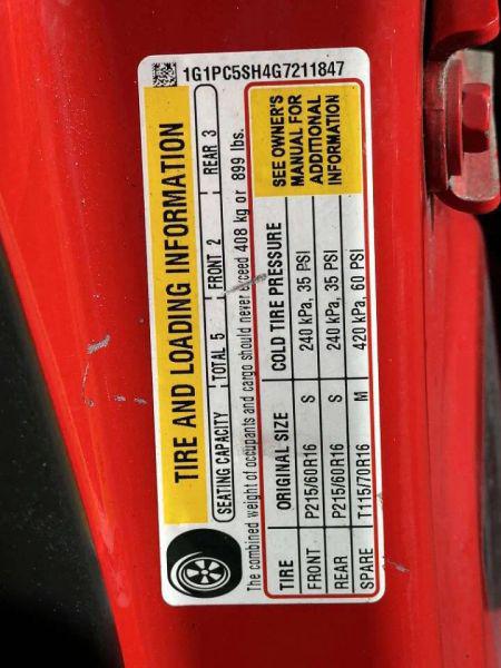 2016 Chevrolet Cruze Limited LS Auto