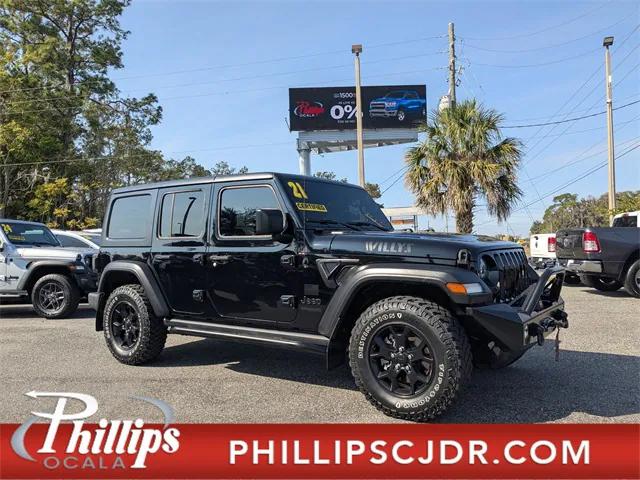 2021 Jeep Wrangler Unlimited Willys 4x4 2021 Jeep Wrangler Unlimited Willys 4x4