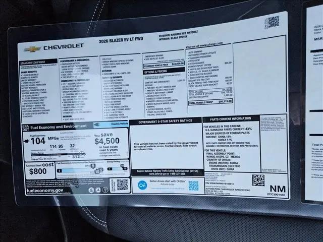 2026 Chevrolet V Blazer LT FWD