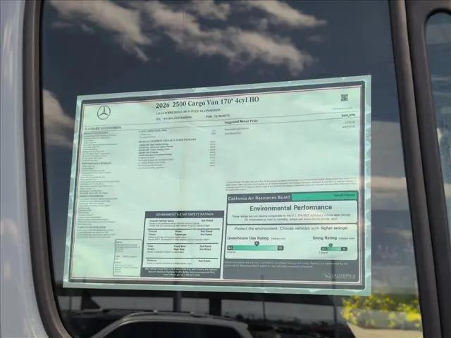 2026 Mercedes-Benz Sprinter 2500 High Roof 4-Cyl Diesel HO