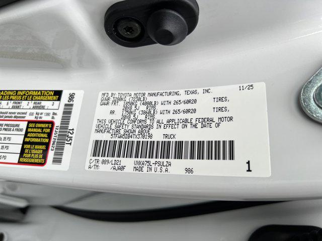 2026 Toyota Tundra Limited CrewMax 5.5' Bed
