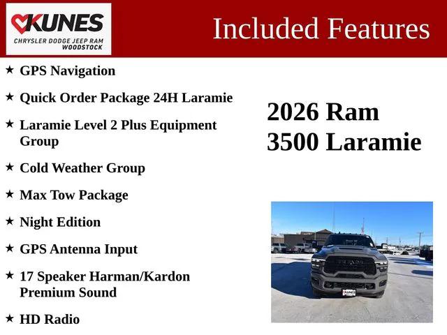 2026 RAM Ram 3500 RAM 3500 LARAMIE MEGA CAB 4X4 64 BOX