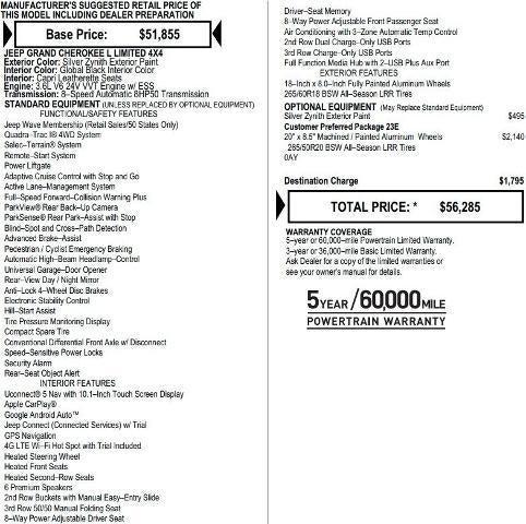 2023 Jeep Grand Cherokee L Limited 4x4