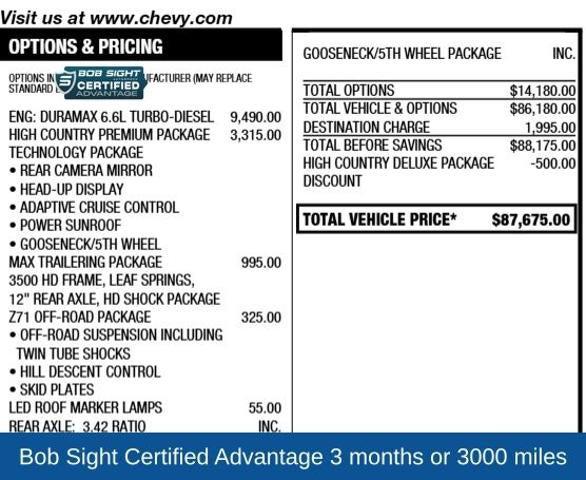 2024 Chevrolet Silverado 2500HD 4WD Crew Cab Standard Bed High Country 2024 Chevrolet Silverado 2500HD 4WD Crew Cab Standard Bed High Country