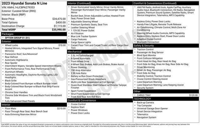 2023 Hyundai Sonata N Line