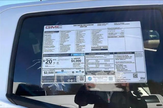 2026 GMC Canyon Elevation, RWD