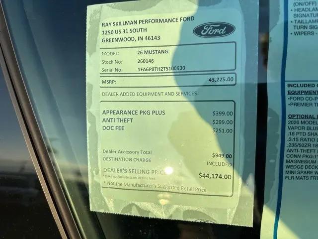 2026 Ford Mustang EcoBoost Premium Fastback