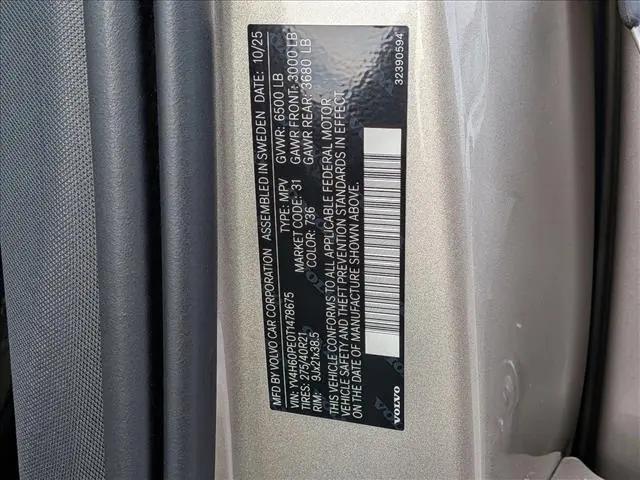 2026 Volvo XC90 Plug-In Hybrid Plus, T8 AWD, Electric/Gasoline, Bright, 7 Seats