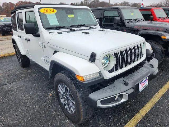 2024 Jeep Wrangler 4-Door Sahara 4x4 for sale in Moline, IL