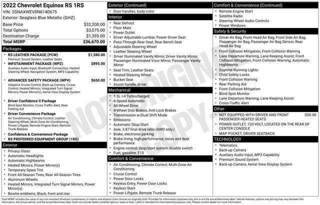 2022 Chevrolet Equinox AWD RS